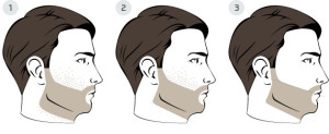 Rasage du cou et des pommettes pour une barbe