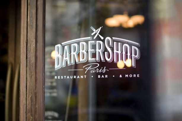 Barber Shop Restaurant Paris Logo