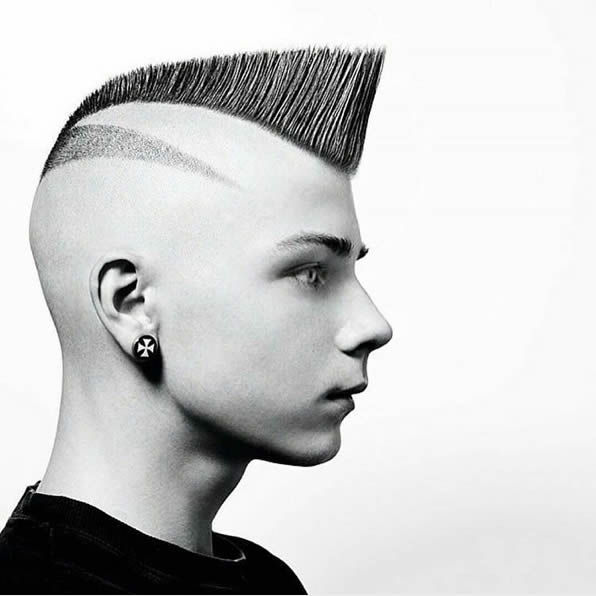 psycho coupe vintage homme cheveux