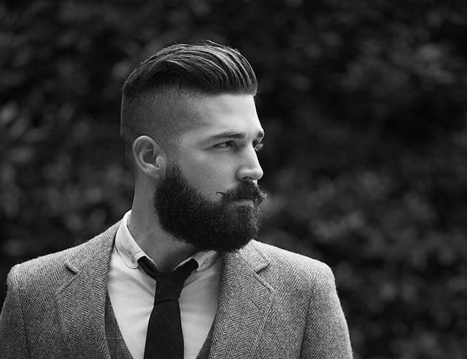 Undercut coupe homme cheveux vintage